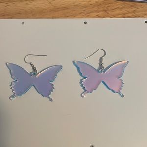 Large butterfly earrings Brand New Never Worn One Size